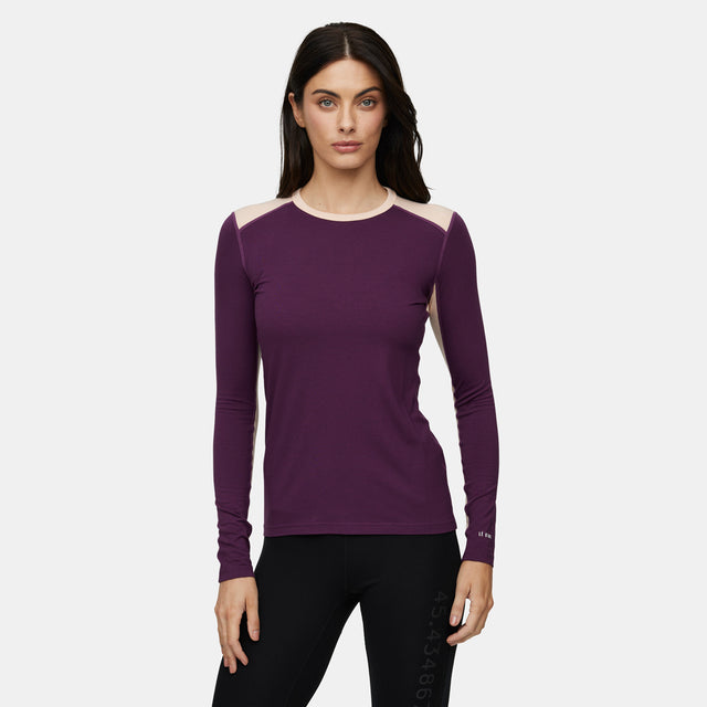 Womens Geo Midweight Crew Base Layer