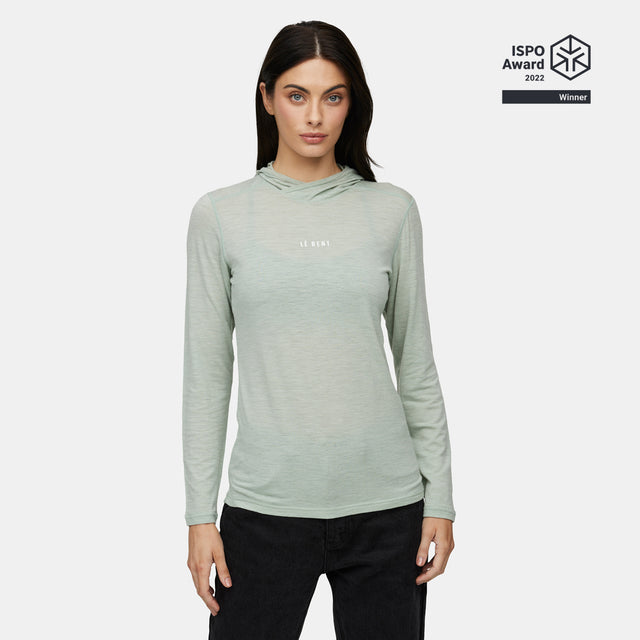 Womens Feathertop Ultralight hooded LS Tee